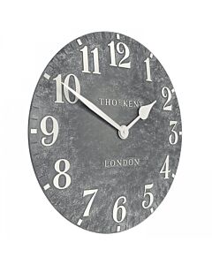 Thomas Kent 20" Arabic Cement Outdoor Large Wall Clock